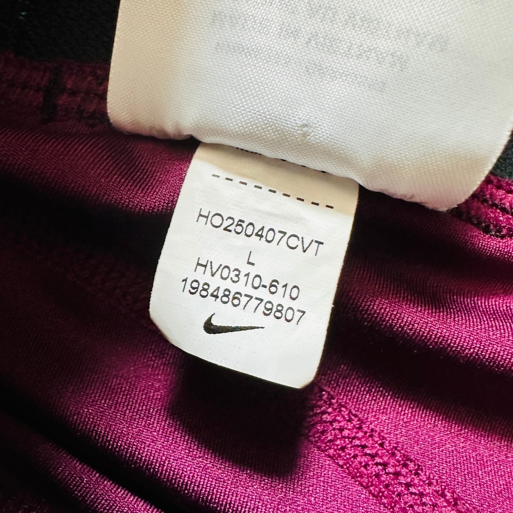 Nike Pro Girl's Kids Large Purple Compression Shorts Sangria HV0310-610 Shorts - Picture 9 of 9